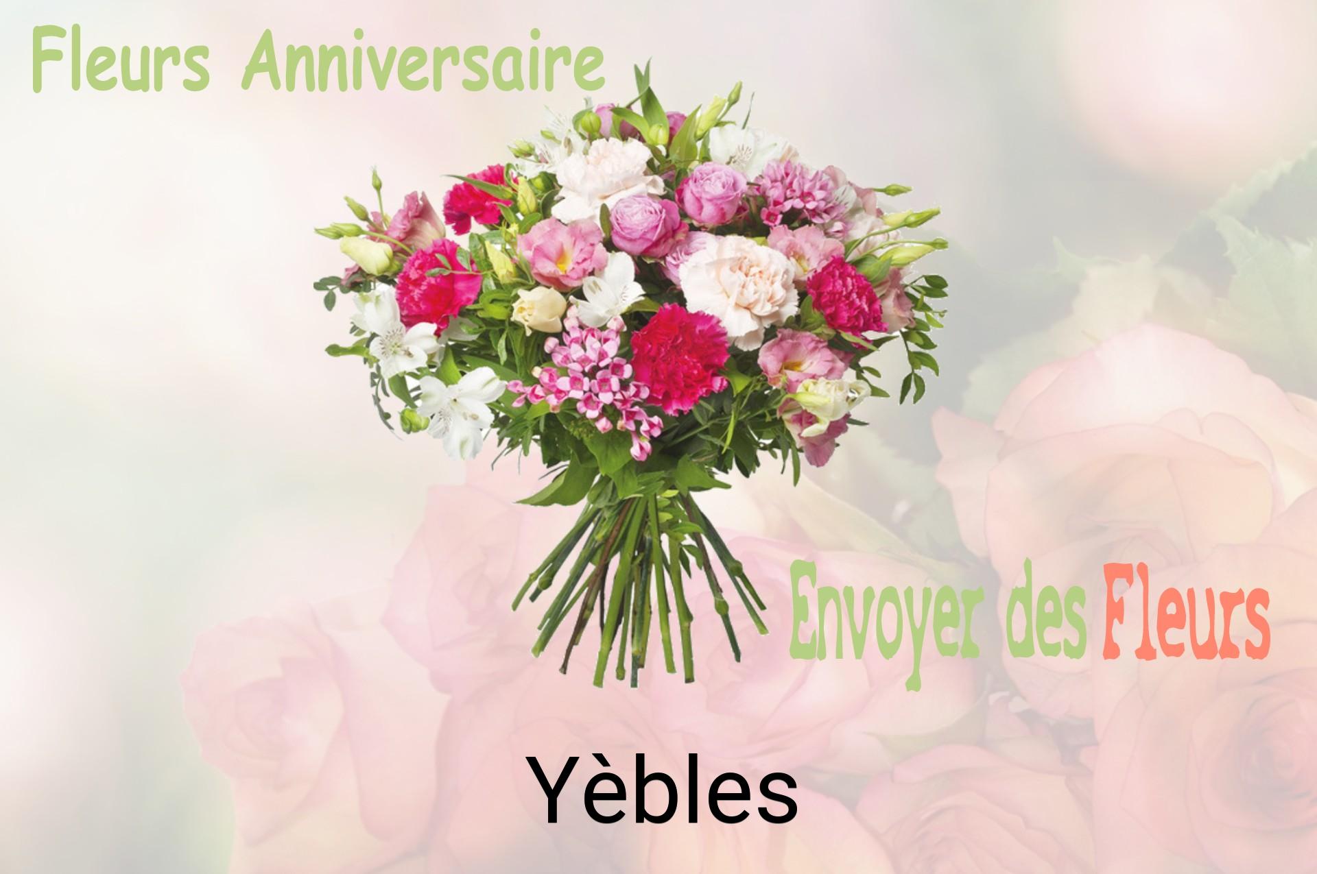 Bouquet de fleurs d’anniversaire livré à Yèbles